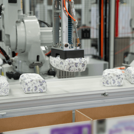 case packer for non wovens wet wipes