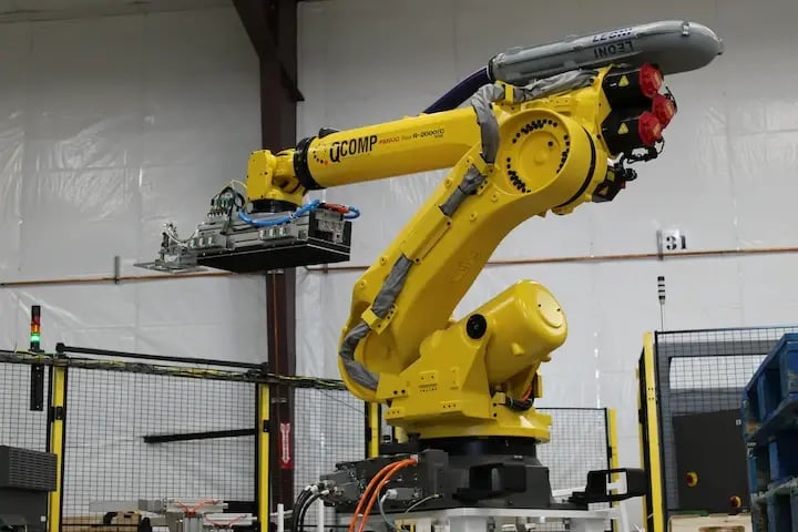 Yellow Robot Arm Resting