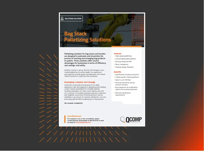 Bag Stack Palletizing Solutions