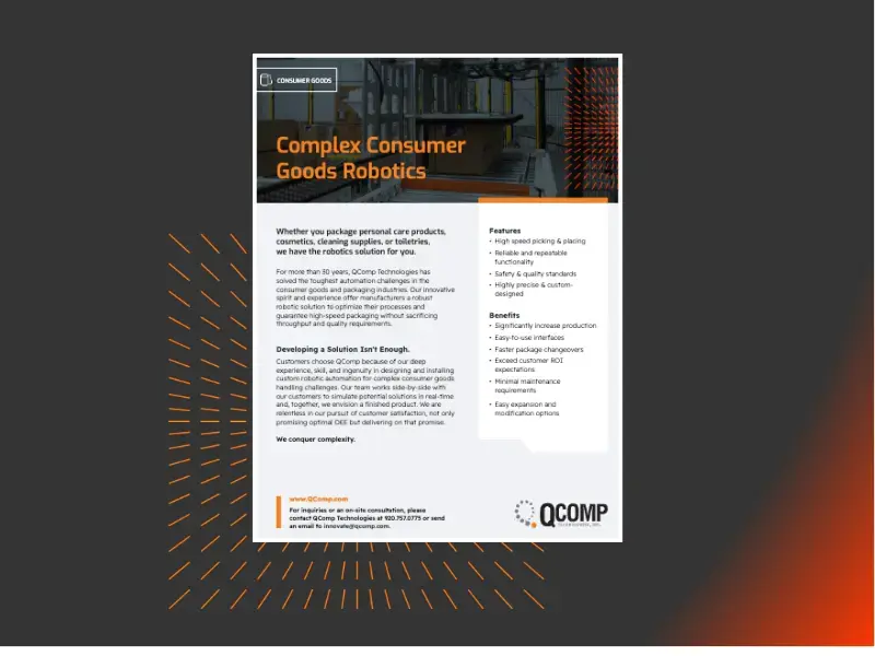 Complex Consumer Goods Robotics