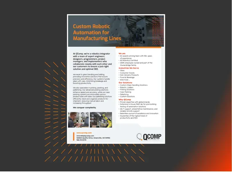 Custom Robotic Automation for Manufacturing Lines