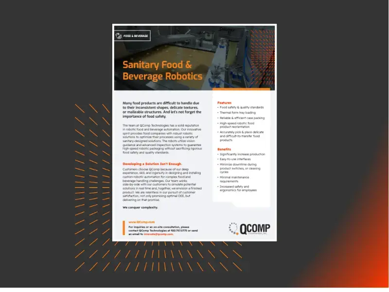 Sanitary Food & Beverage Robotics