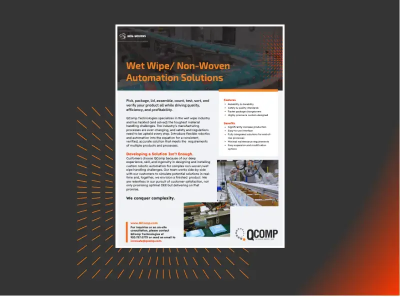 Wet Wipe/Non-Woven Automation Solutions